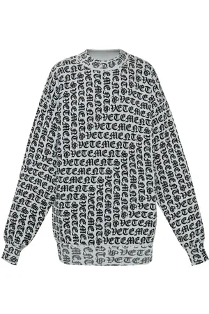 Vetements Jersey con logo en intarsia
