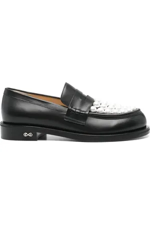 Mach & Mach Mocasines con placa del logo