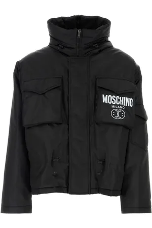 Moschino Plumífero con logo estampado