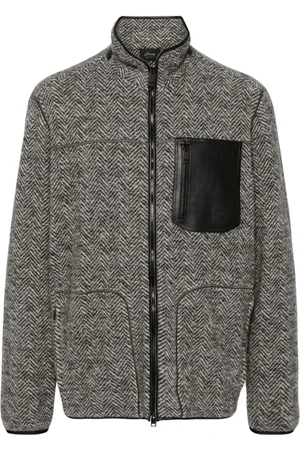 BRIONI Chaqueta con logo en relieve
