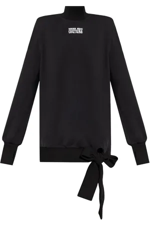 VERSACE Vestido corto con logo estampado