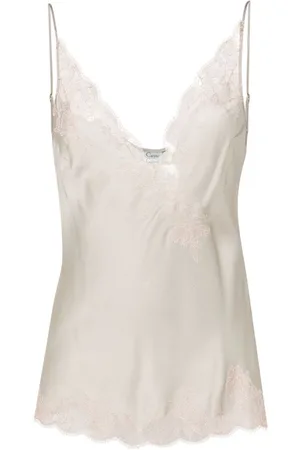 CARINE GILSON Camisola con ribete de encaje
