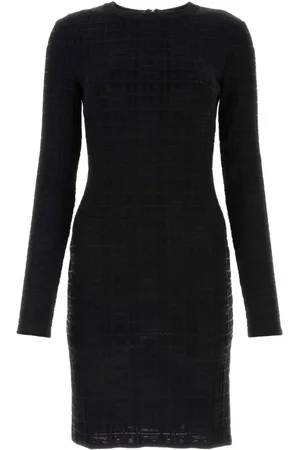 Givenchy Vestido con motivo 4G en jacquard con manga larga