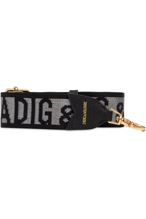 Zadig & Voltaire Correa de hombro con logo en jacquard