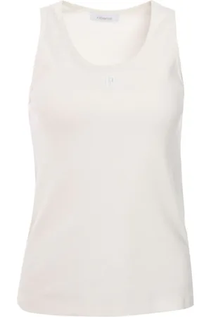 Paco rabanne Top con logo bordado