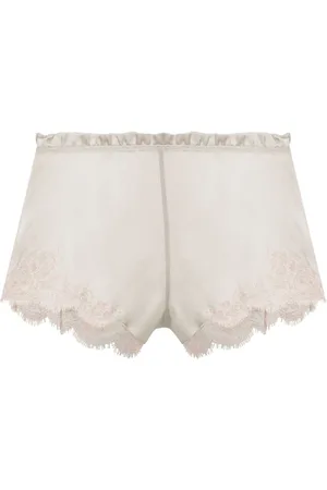 CARINE GILSON Pantalones cortos de pijama Calais-Caudry con ribete de encaje