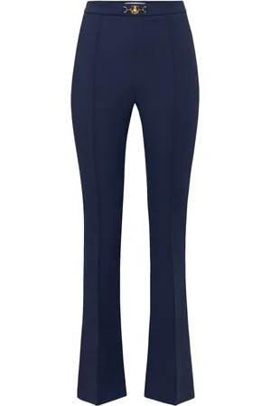 Elisabetta Franchi Pantalones acampanados con detalle horsebit