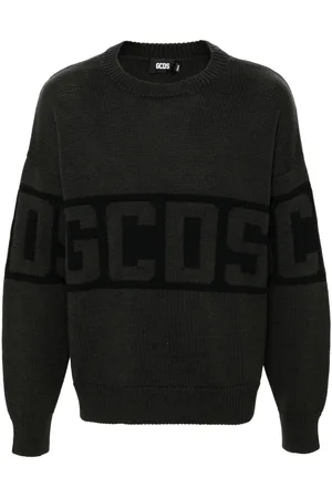 GCDS Jersey con logo y cuello redondo