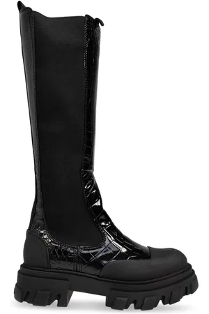 Ganni Botas altas con tacón de 50 mm