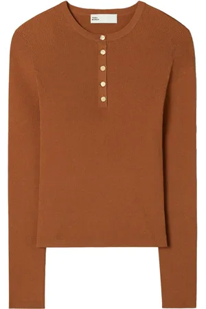 Tory Burch Top con cuello henley