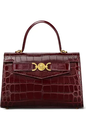 VERSACE Bolso shopper Medusa 95 con efecto de piel de cocodrilo