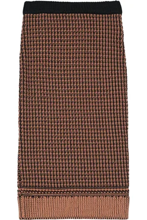 3.1 Phillip Lim Falda de punto bicolor
