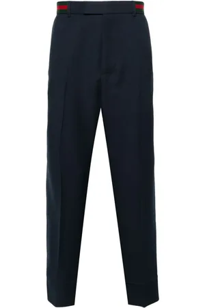 Gucci Pantalones capri con tribanda Web