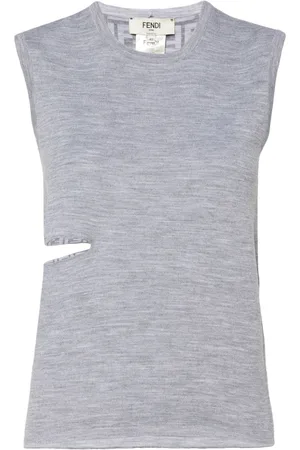 Fendi Top sin mangas con motivo FF
