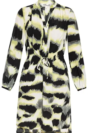 Diane von Furstenberg Vestido con estampado abstracto