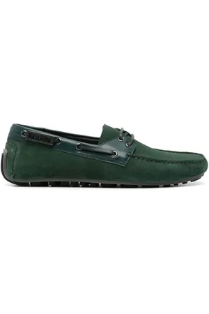 Moschino Zapatos náuticos con placa del logo
