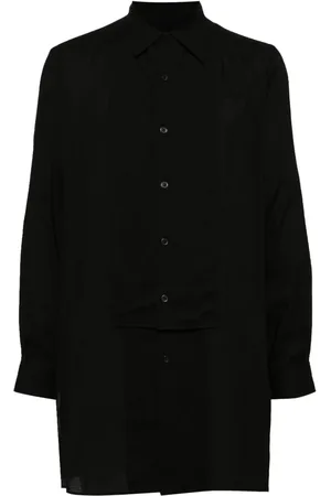 YOHJI YAMAMOTO Camisa con solapa doble en el frente
