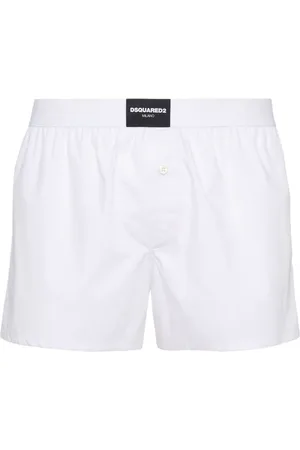 Dsquared2 Bermudas tipo bóxer con parche del logo