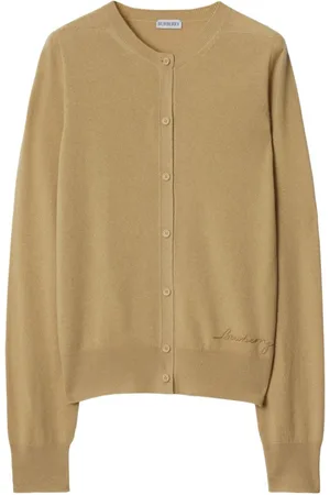 Burberry Cárdigan con logo bordado