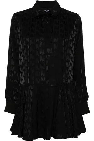 Msgm Vestido corto con logo en jacquard