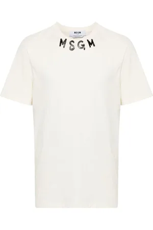 Msgm Camiseta con logo estampado