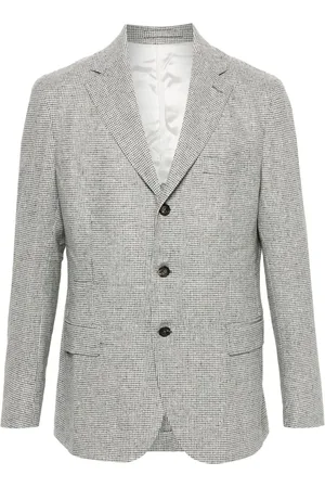 ELEVENTY Blazer con motivo pied de poule