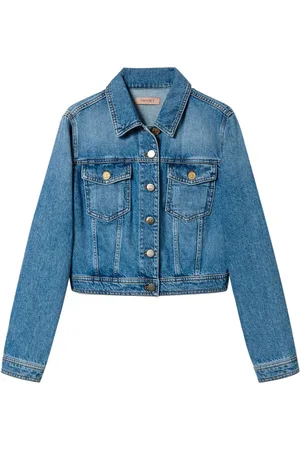 Twin-Set Chaqueta vaquera con bolsillos con solapa