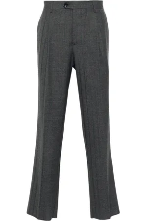 Etro Pantalones plisados a rayas