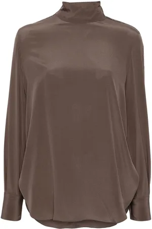 Brunello Cucinelli Blusa con cuello alto