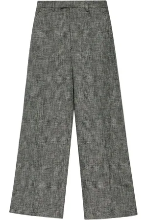 Vetements Pantalones anchos a cuadros