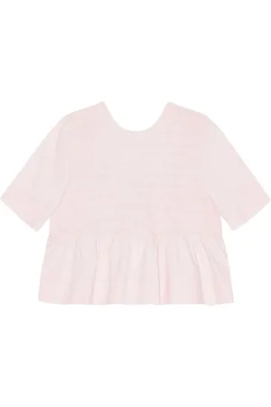 Ganni Blusa con panel fruncido