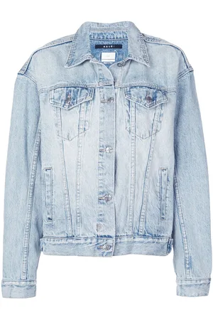 KSUBI Chaqueta estilo boxy con efecto lavado