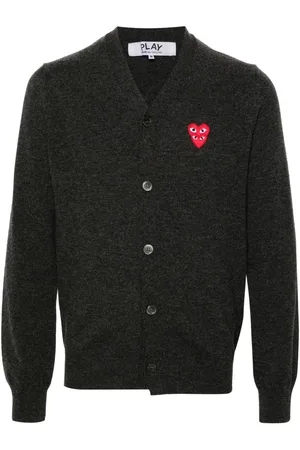 Comme des Garçons Cárdigan con parche de corazón