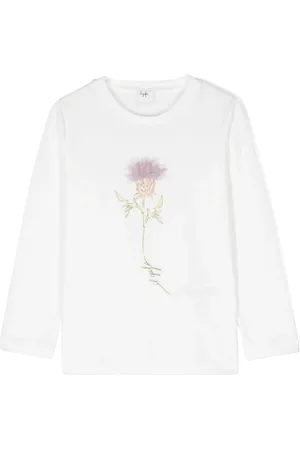 Il gufo Camiseta con estampado floral