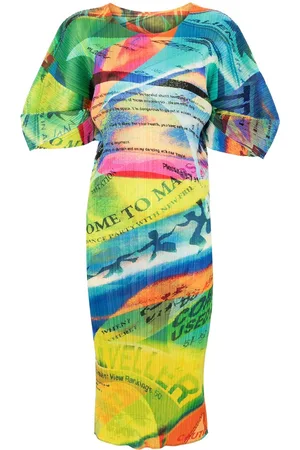 PLEATS PLEASE ISSEY MIYAKE Vestido midi Voyager