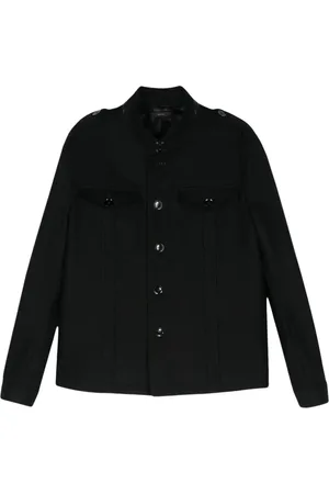 Tom Ford Chaqueta con cuello alzado con acabado afieltrado