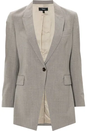 THEORY Blazer con efecto de mezcla