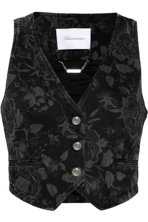 BLUMARINE Chaleco con motivo floral