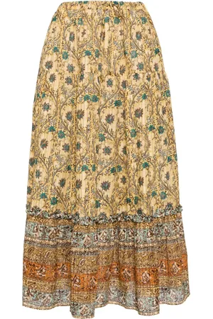 ULLA JOHNSON Falda con estampado Paige Caspia