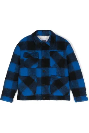 Msgm Chaqueta con parche del logo