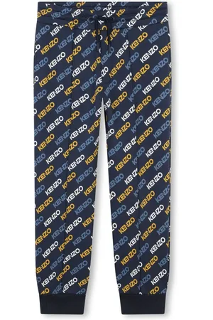 Kenzo Pantalones de chándal con logo estampado