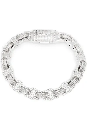 DARKAI Pulsera con detalles de cristal