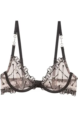 FLEUR DU MAL Sujetador con bordado Equestrian