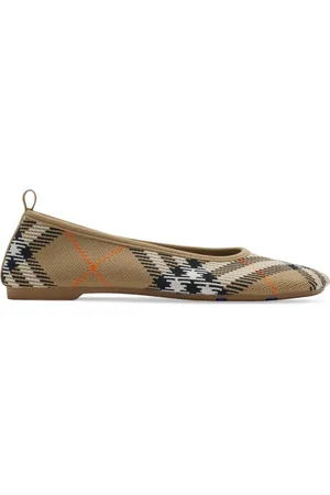 Burberry Bailarinas de punto a cuadros