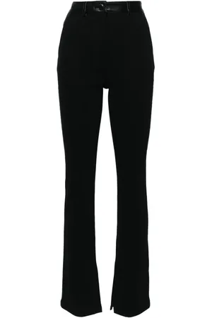 Nanushka Pantalones slim de canalé fino