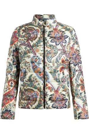 Etro Plumífero con estampado de cachemira