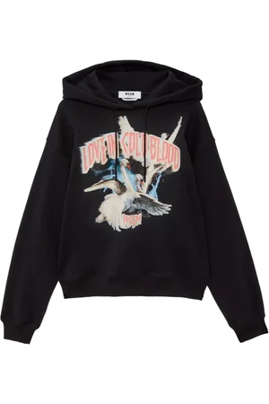 Msgm Sudadera con capucha y estampado gráfico