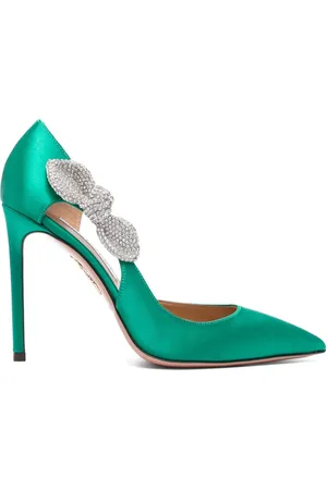 Aquazzura Zapatos Very Bow Tie Crystal con tacón de 105 mm