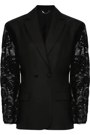 MAGDA BUTRYM Blazer con panel de ganchillo