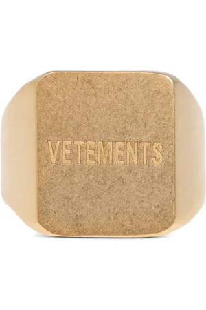 Vetements Anillo con logo grabado
